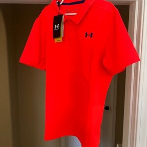 Under Armour Men's Bright Red Polo Shirt
